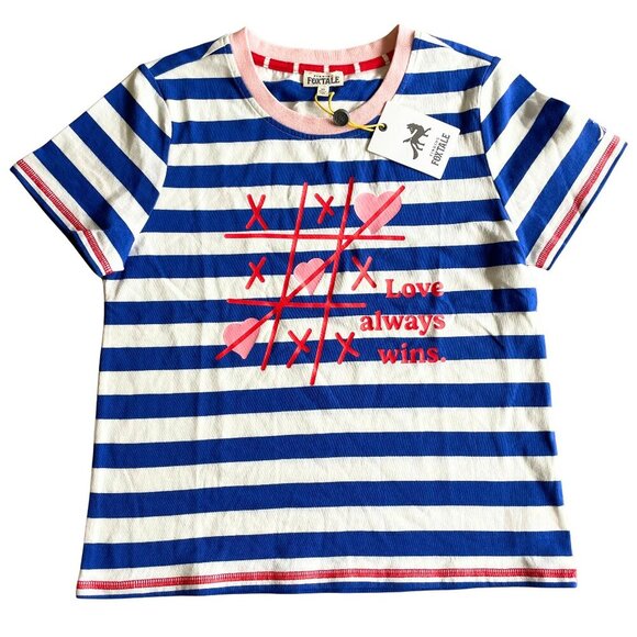 NEW Finding Foxtale Girl's "Love Always Wins" Cotton T-Shirt - Picture 1 of 9